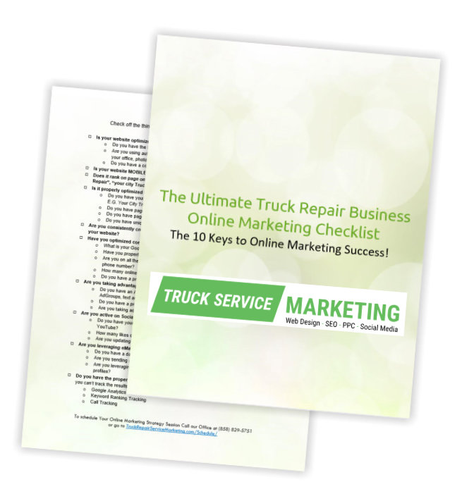 Semi Repair Advertising - Truck Marketing Services & SEO Guides